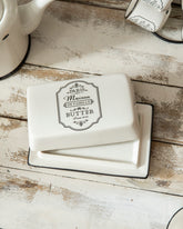 'Paris Maison De Famille' Butter Dish - White 