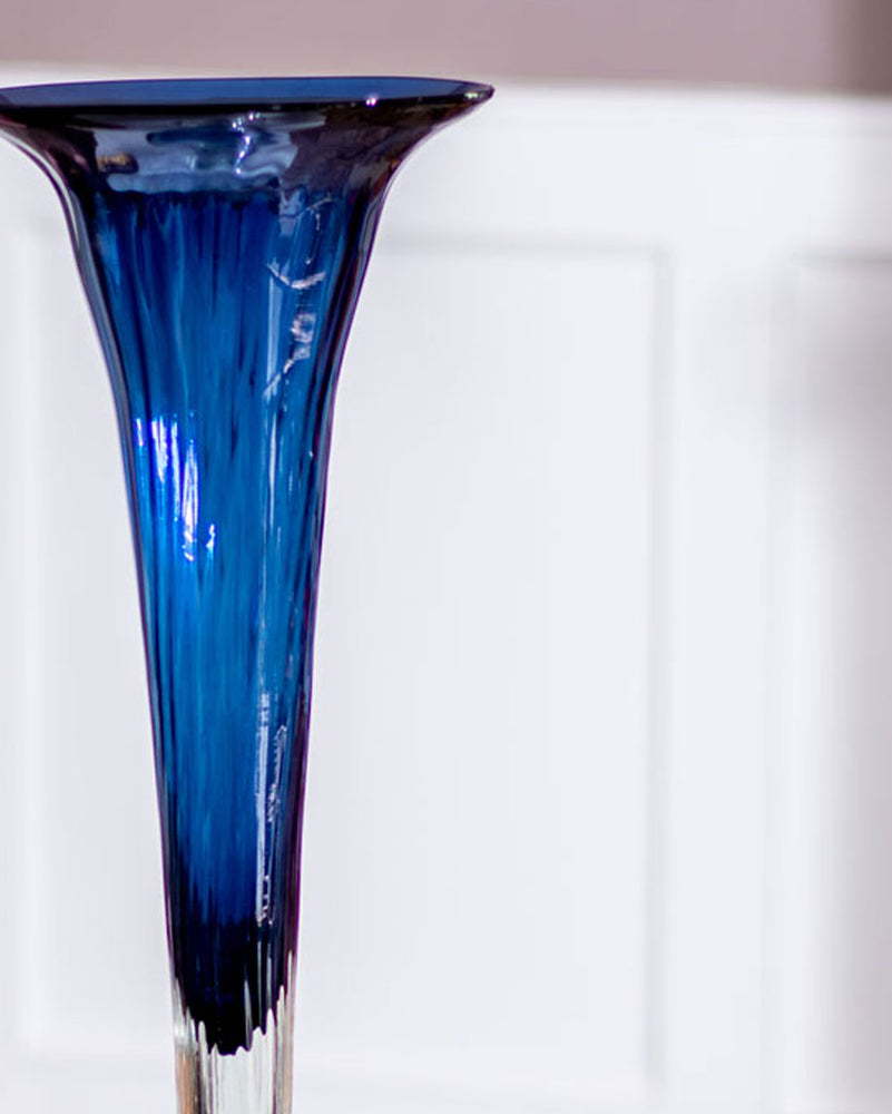 Azure Glass Vase