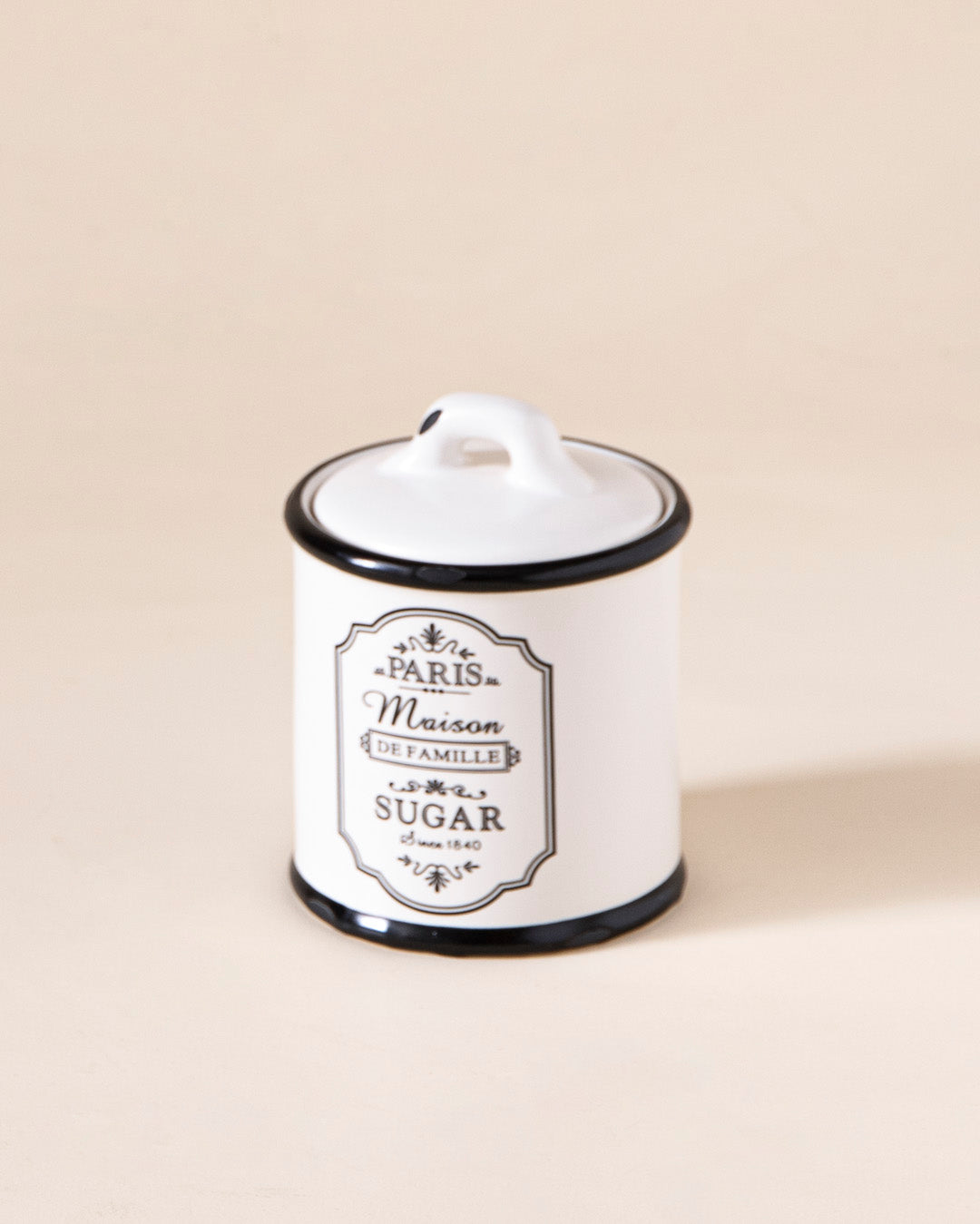 'Paris Maison De Famille' Sugar Canister + Milk Pot 