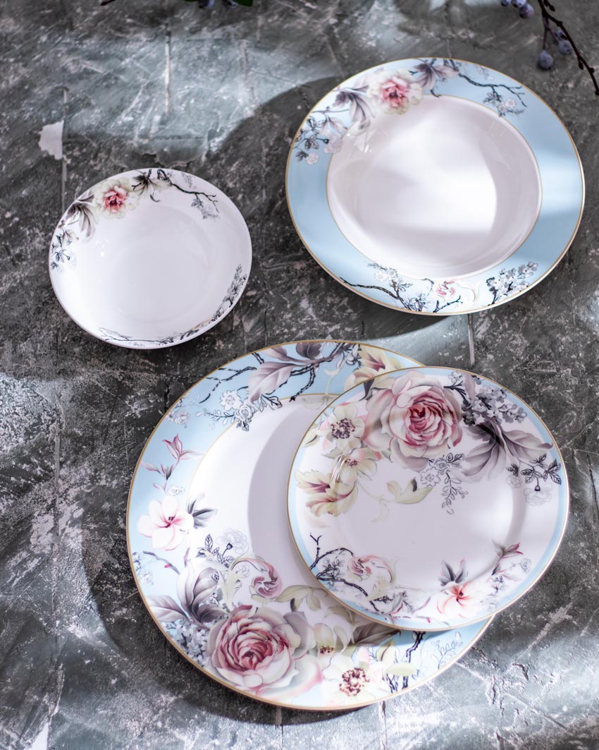 Flourishing Blooms - 24-Piece Dinner Set
