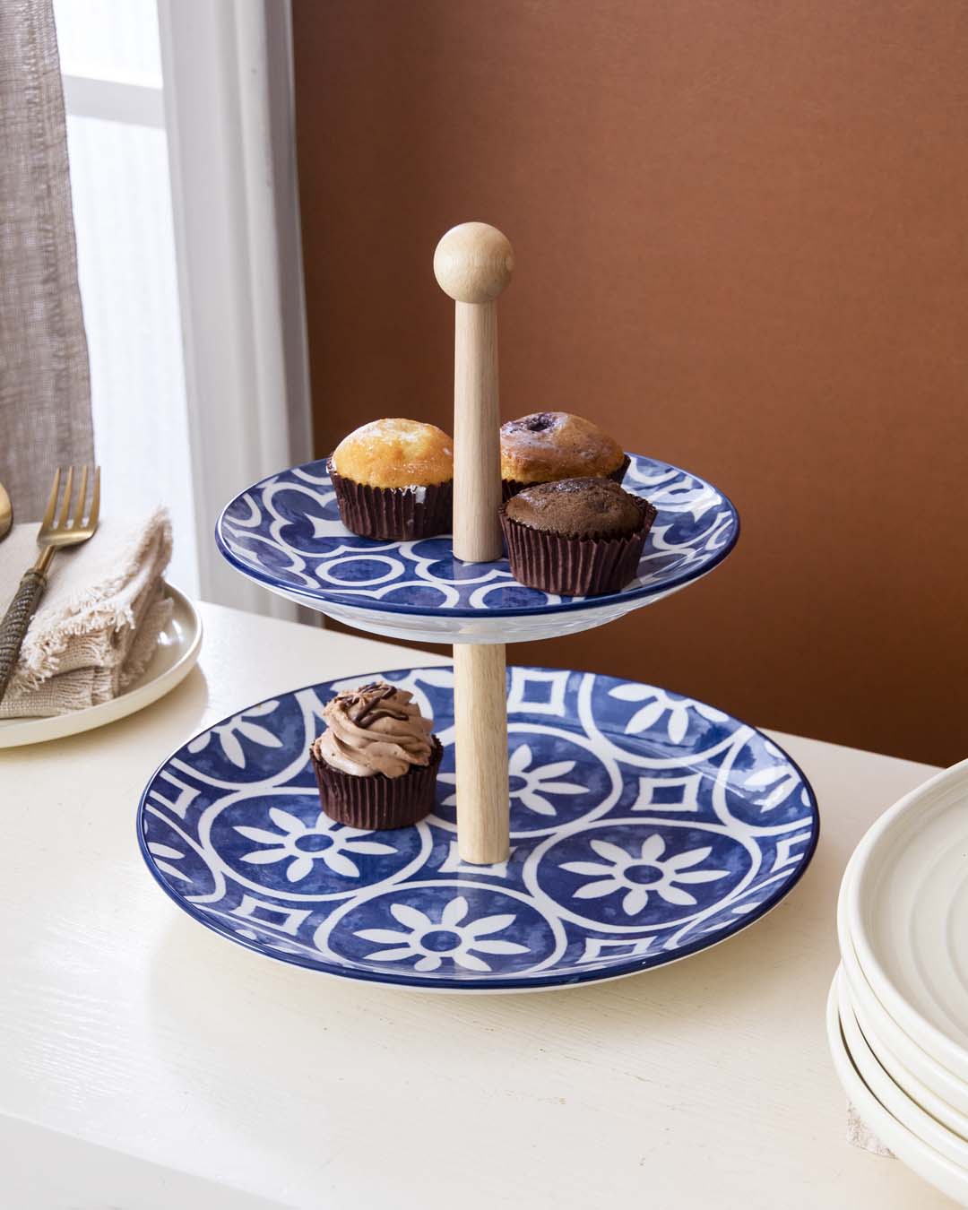 Fractal 2-Tier Cake Stand - The Decor Kart 