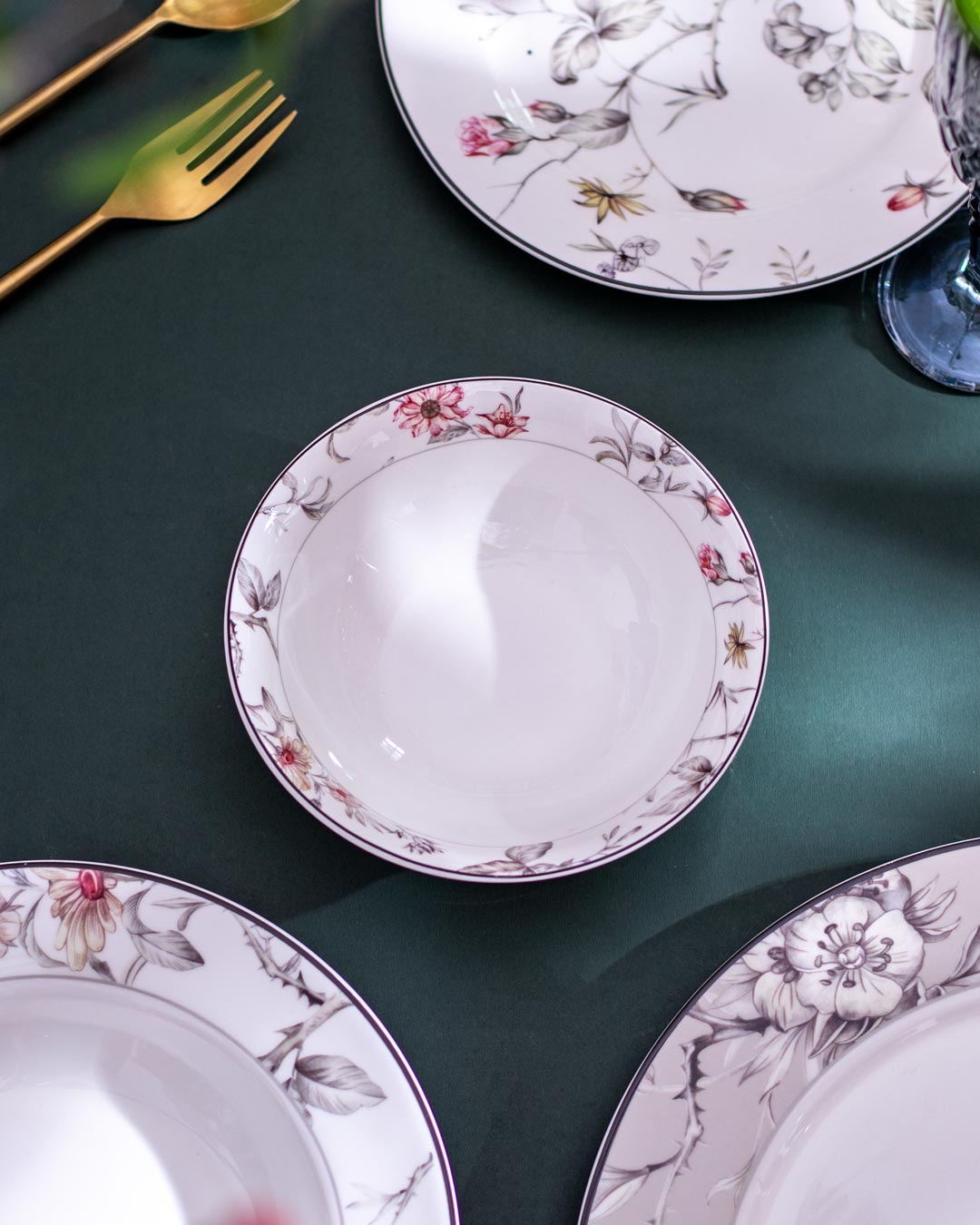 Luxe Blooms Bowl - The Decor Kart