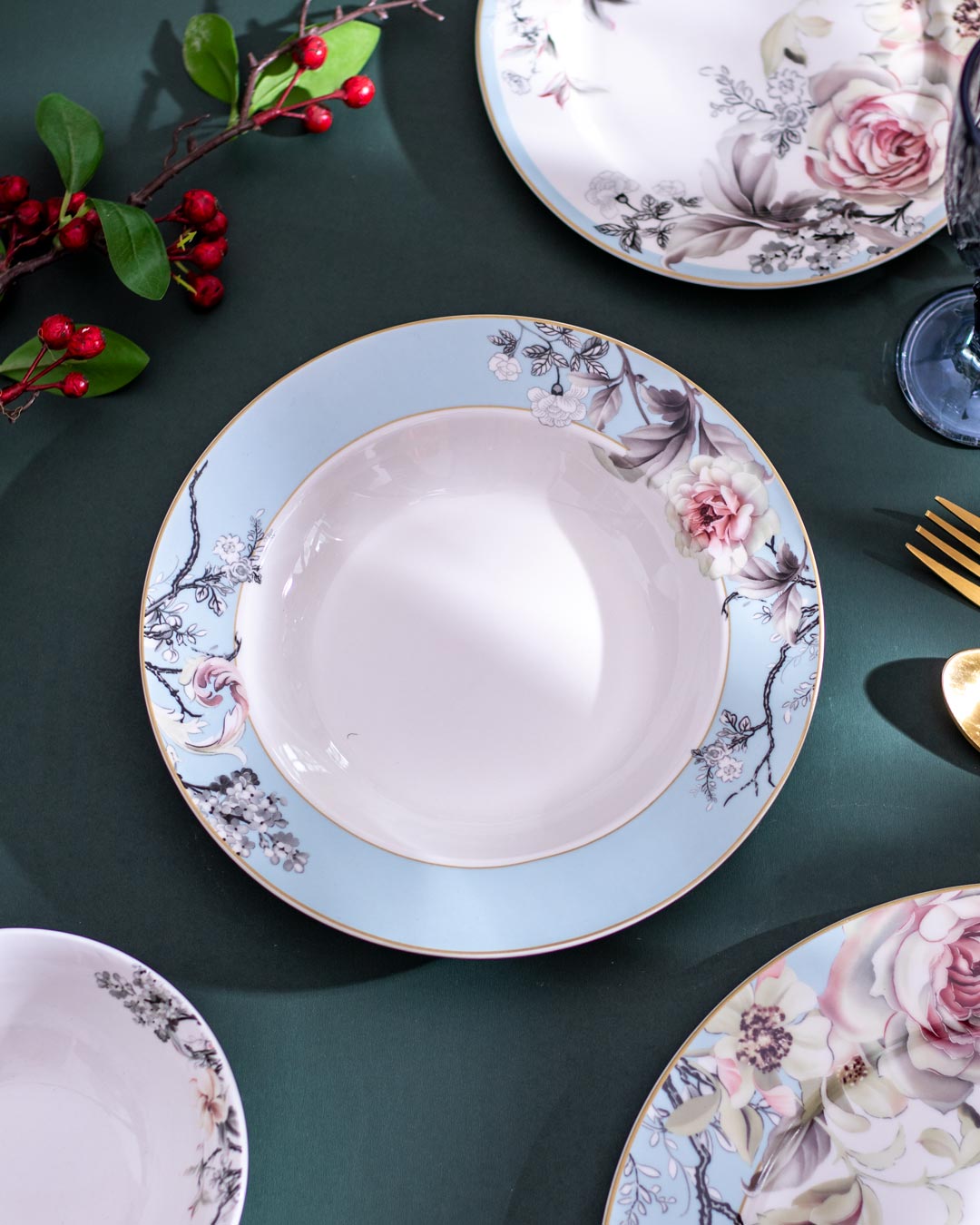 Flourishing Blooms - 24-Piece Dinner Set