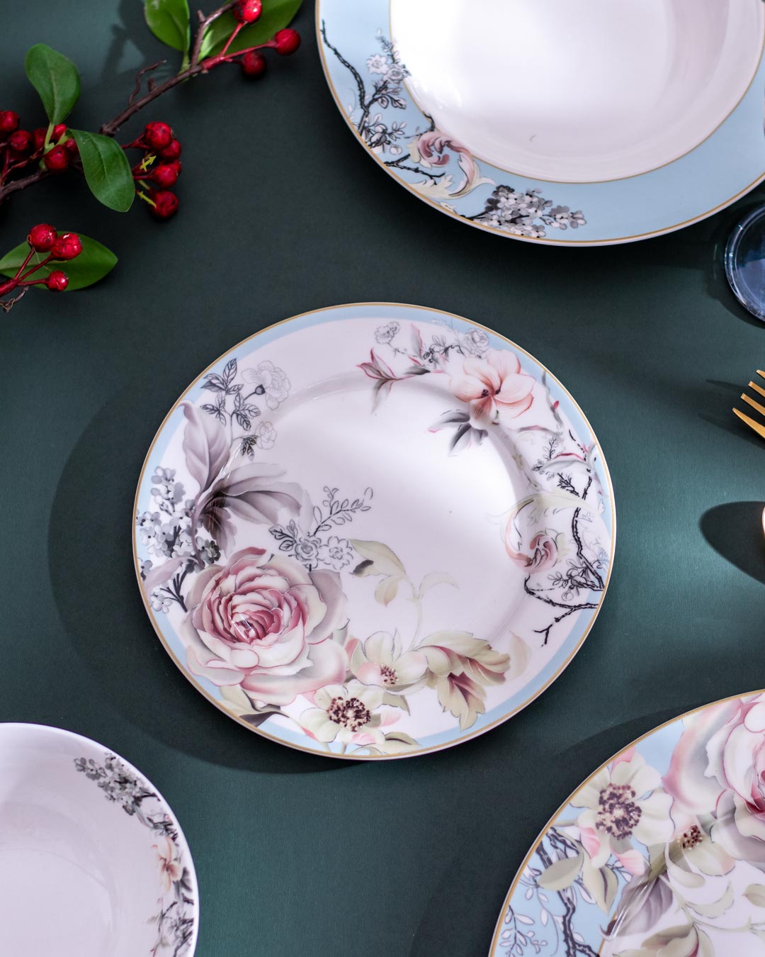 Flourishing Blooms - 24-Piece Dinner Set