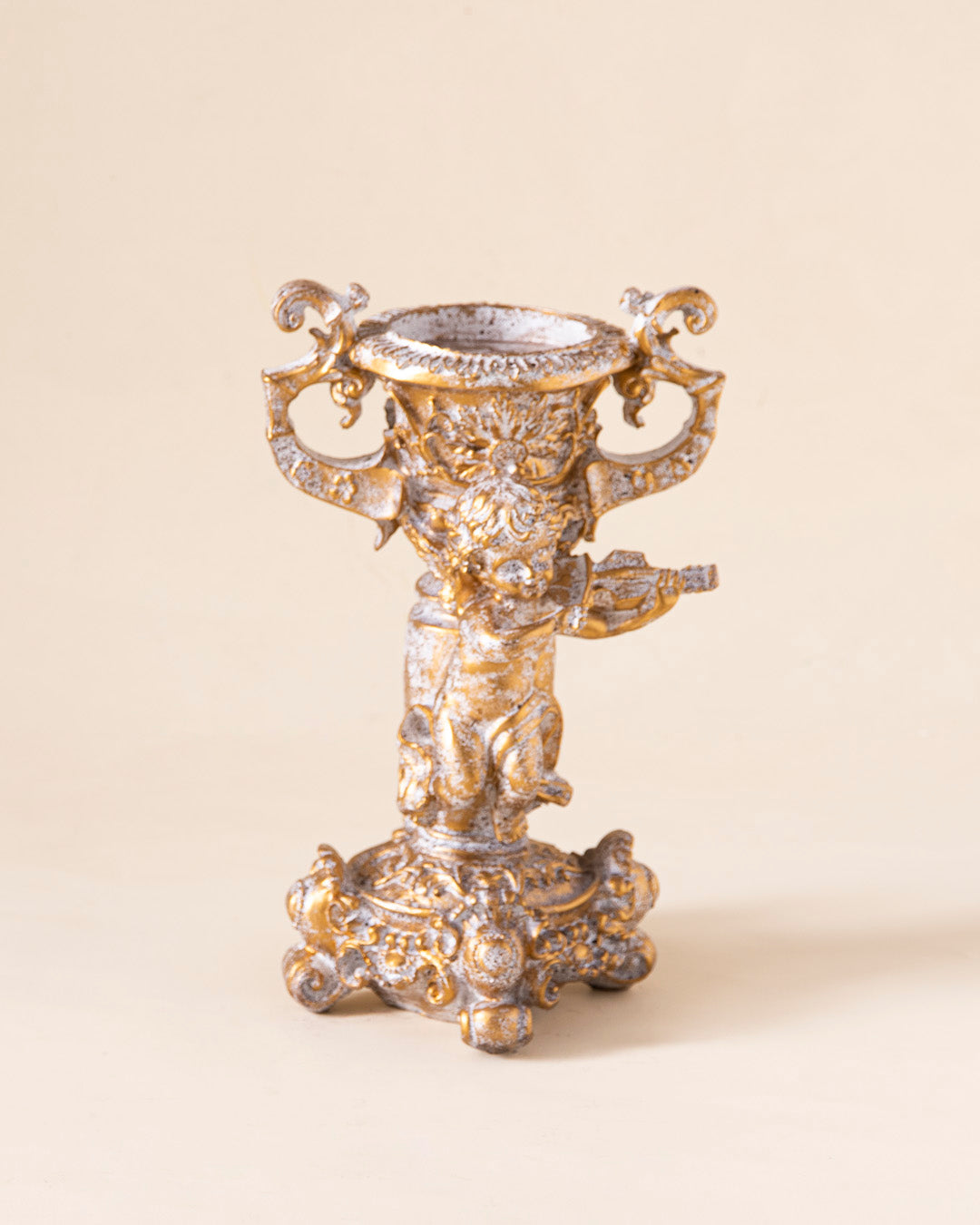 Adorable Angel Cherub Candle Stand 