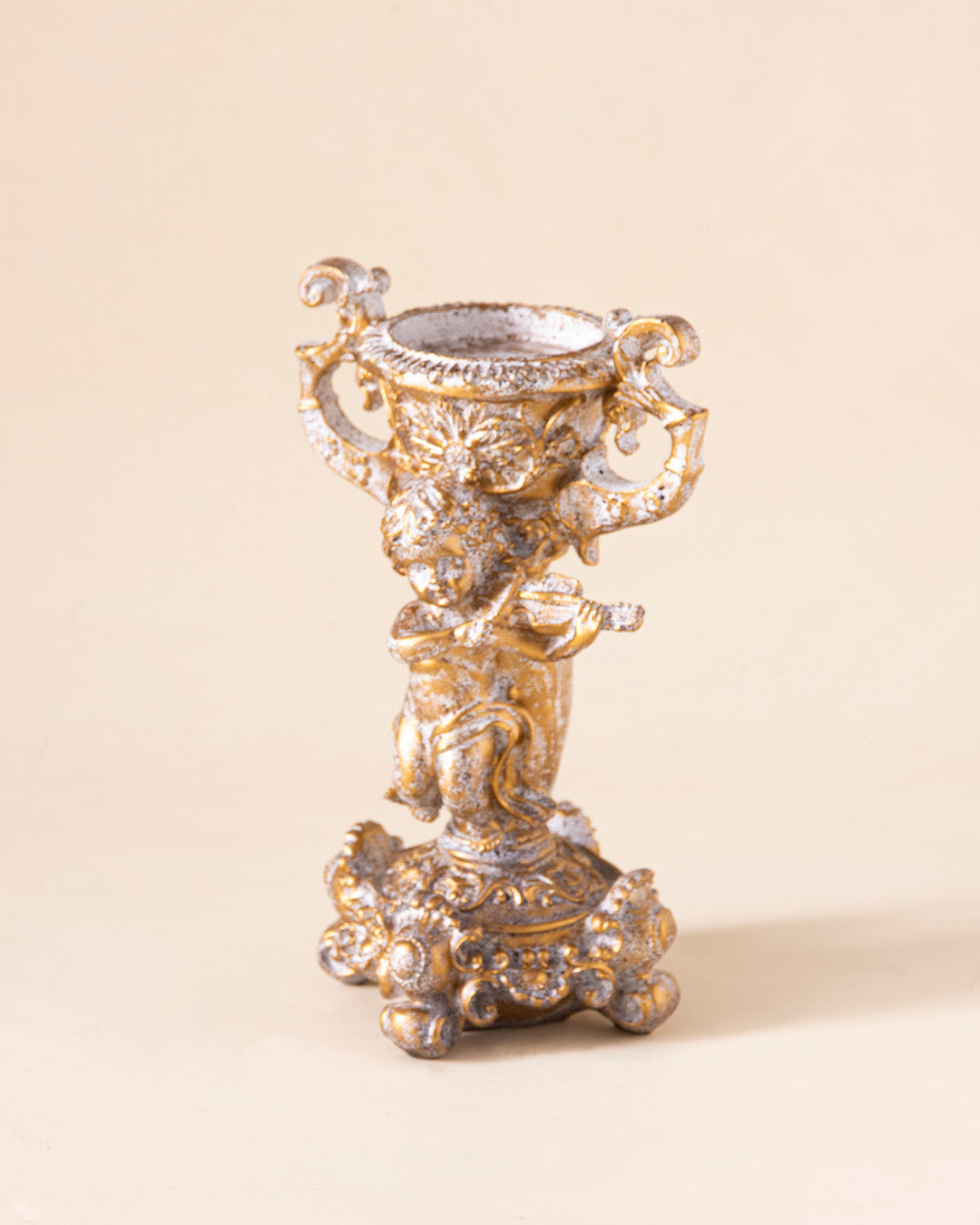 Adorable Angel Cherub Candle Stand 