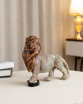 'Regal Roar' A Majestic Lion Sculpture - Large
