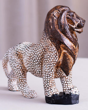 'Regal Roar' A Majestic Lion Sculpture - Small