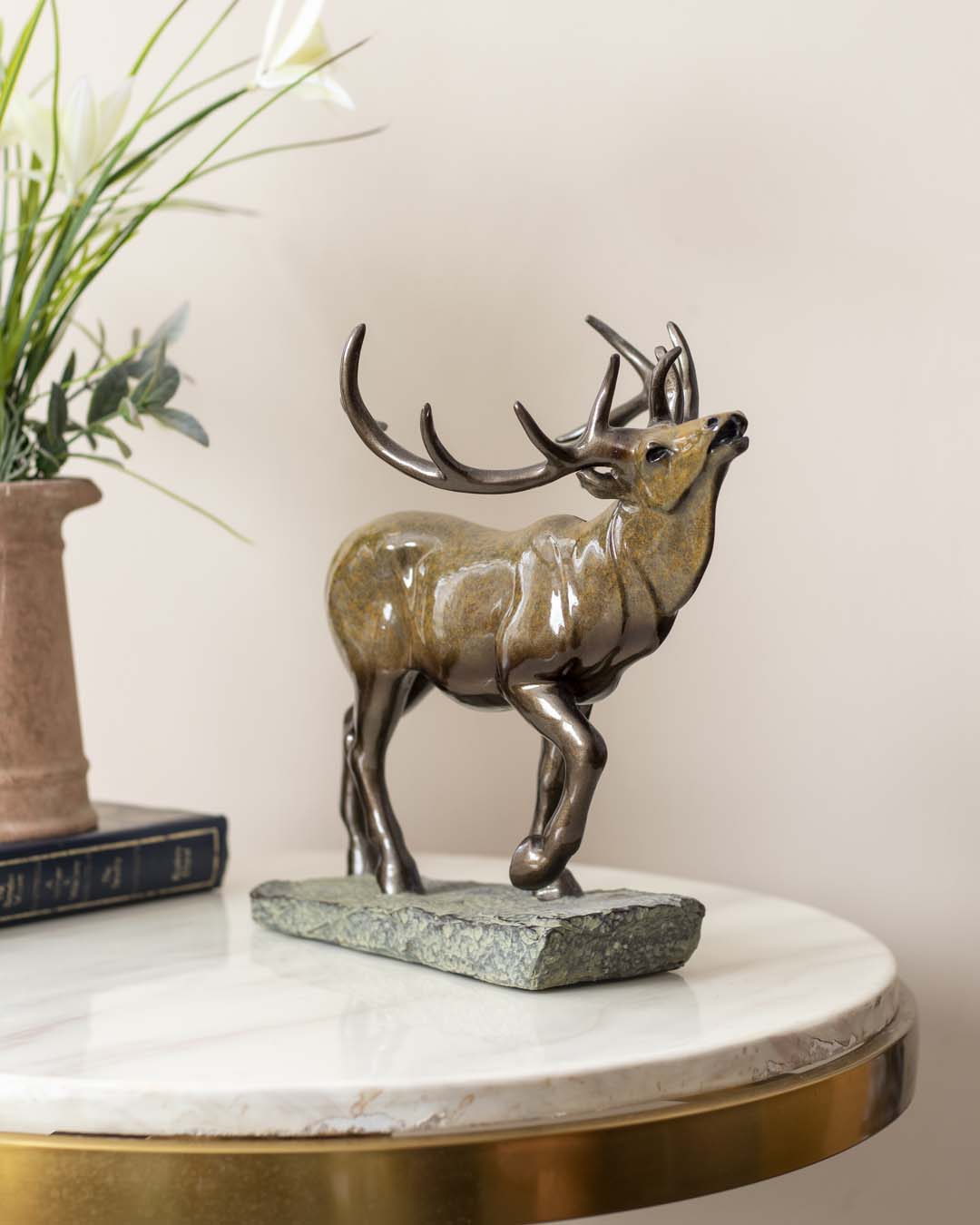 Majestic Reindeer Sculpture - The Decor Kart 