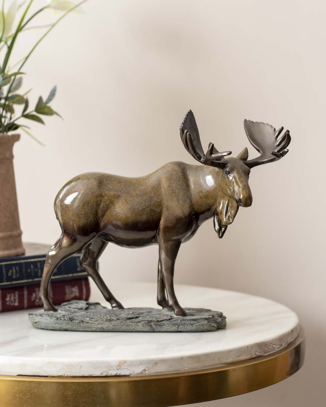 Majestic Moose Sculpture - The Decor Kart 
