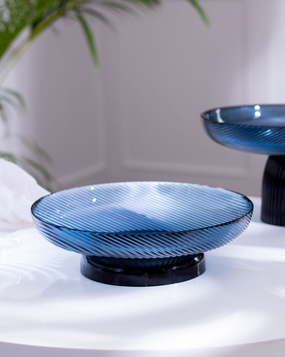 Nordic Black + Blue Footed Bowl - Large