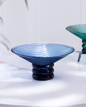 Mariel Footed Bowl - Blue
