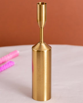 Luxury Gold Metal Candle Holders - Set of 6