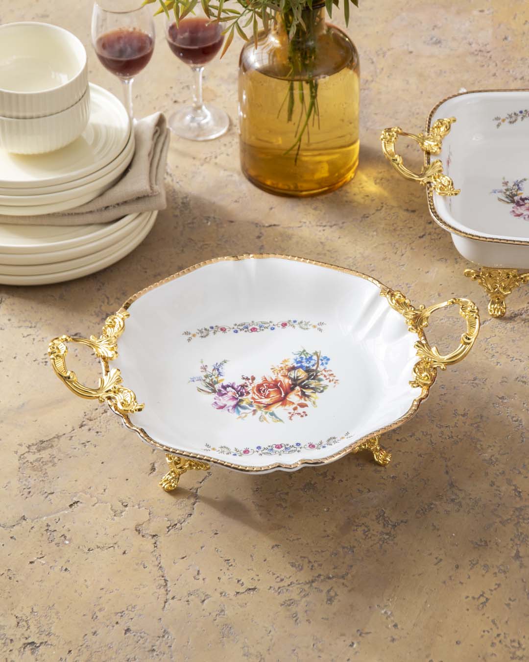 Country Roses Serving Platter 