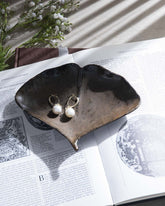 Ginkgo Leaf Reactive Glaze Ring Dish - The Decor Kart 