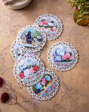 Sweet Garden Tea-Decorative Trivets - Set Of 6