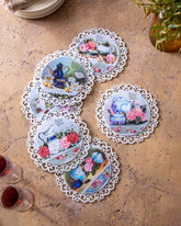 Sweet Garden Tea-Decorative Trivets - Set Of 6 