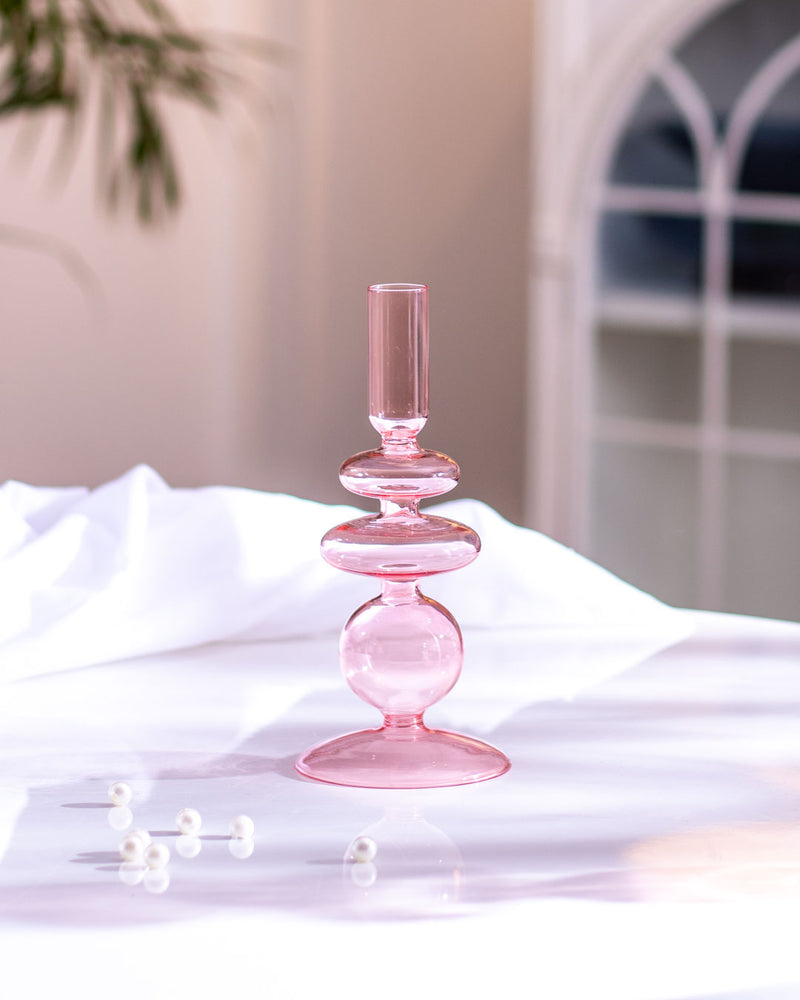Spring Glass Candle Stand