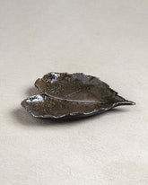 Ficus Religiosa Leaf Ring Dish - Rustic Brown - The Decor Kart 