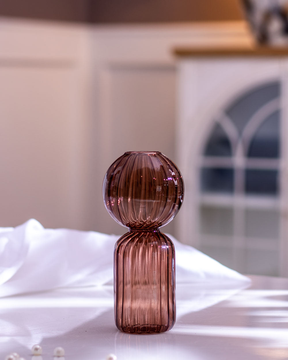 Colourblock Glass Vase - The Decor Kart