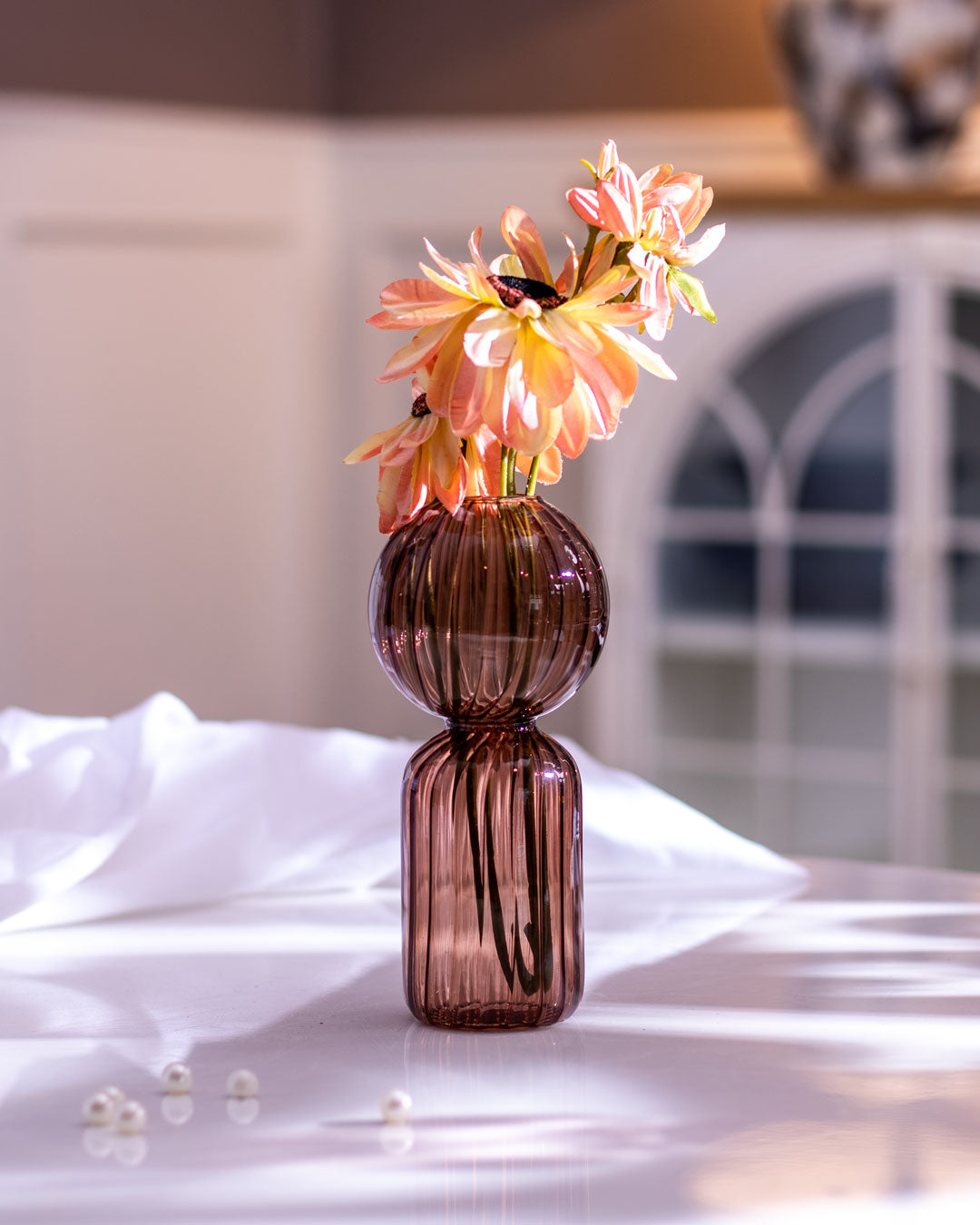 Colourblock Glass Vase - The Decor Kart