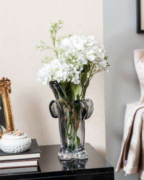 Nelumbo Shape Glass Vase - The Decor Kart 