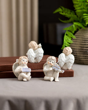 'Angelic Musician' Fine Porcelain Figurine - Set of 4