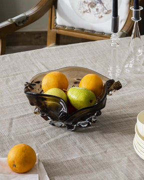 Brown Pleated Skirt Centrepiece Decorative Bowl