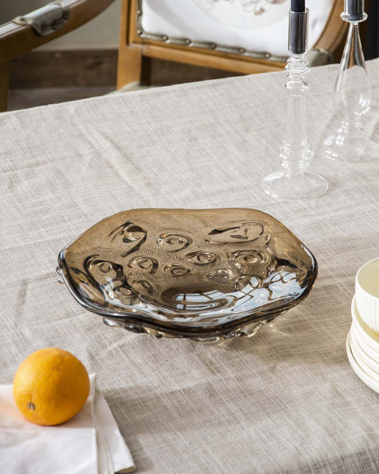 Antique Ebony Centrepiece Decorative Bowl - The Decor Kart