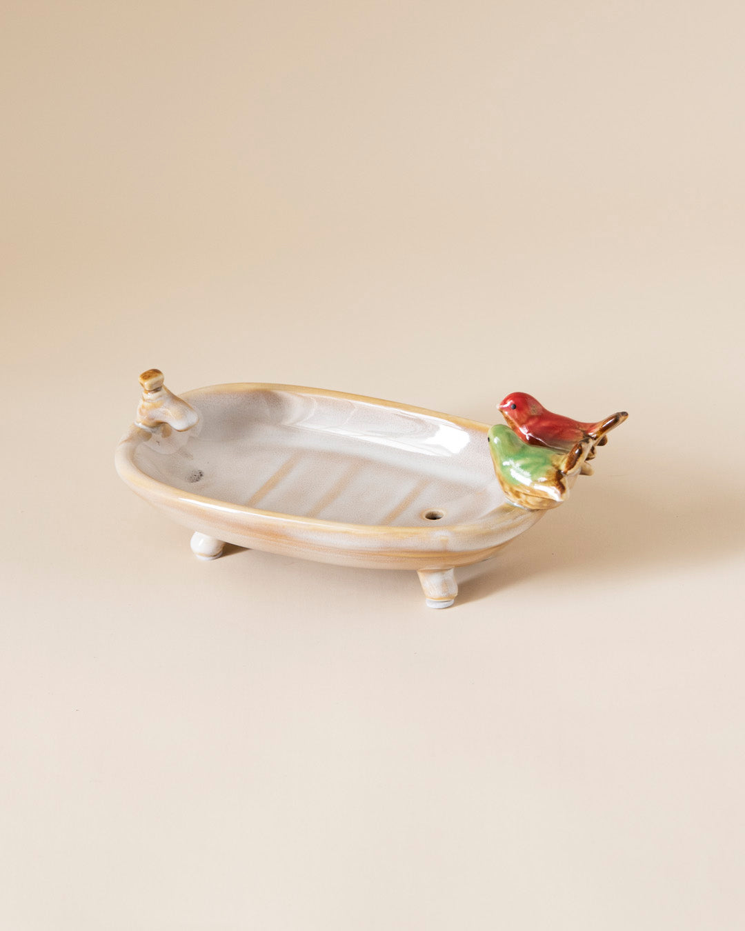 Rustic Bird Bathtub Soap Dispenser 