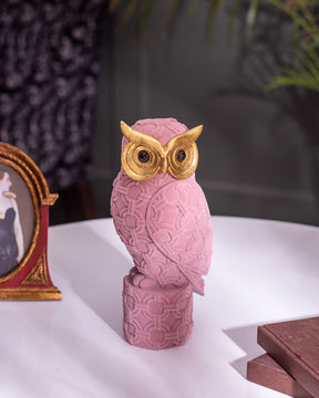 Adorable Owl Figurine - Pink