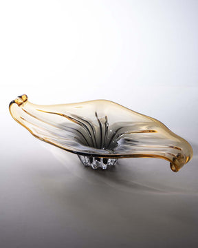Amber Wave Centrepiece Decorative Bowl