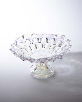 Decorative Footed Crystal Bowl