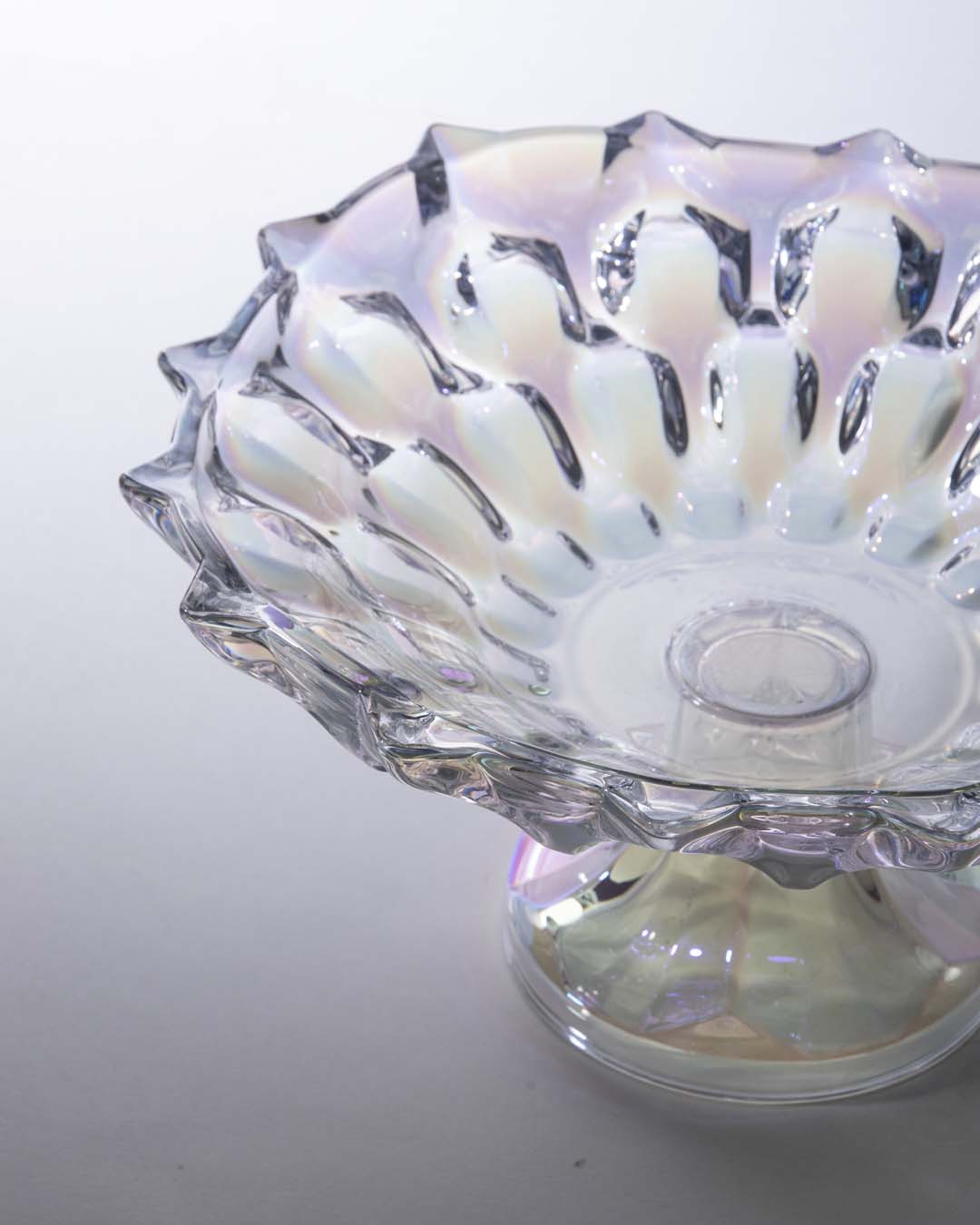 Decorative Footed Crystal Bowl