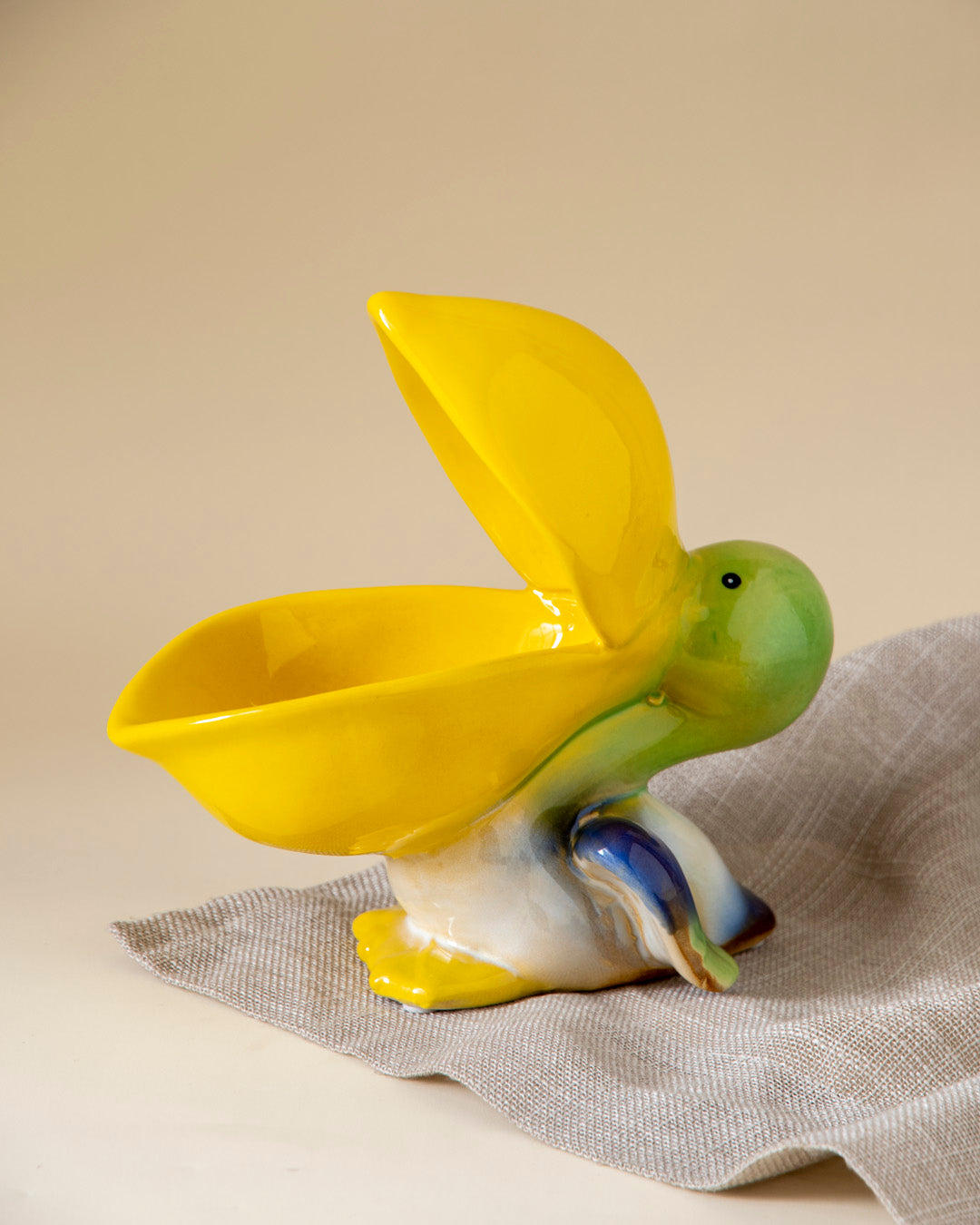 Pelican Figurine Candy Dish Bowl 