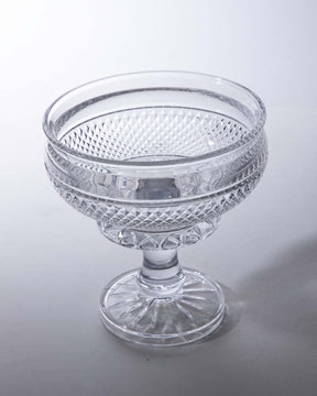 Footed Crystal Fruit Bowl - Small - The Decor Kart 