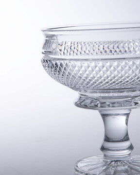Footed Crystal Fruit Bowl - Small - The Decor Kart 