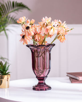 'Turkish Rose Bliss' Flower Glass Vase
