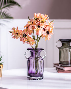 Violet Pitcher Shape Glas Vase