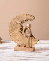 Crescent Zen Monk Sculpture 