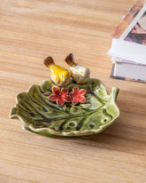 Birdsong Leaf Ceramic Mini Platter 