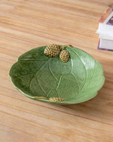 Pinecone Leaf Ceramic Decorative Bowl 