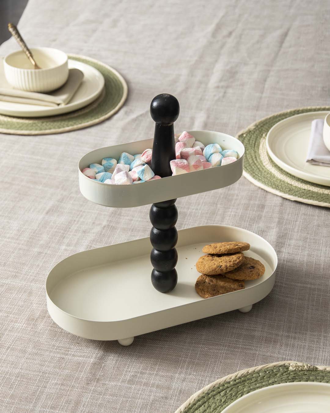 'Entrada' 2 Tier Cake Stand - The Decor Kart 