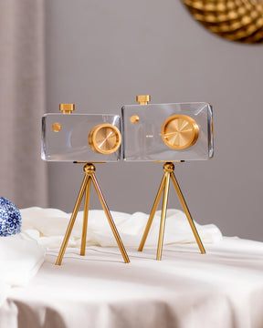 'Capture Beauty' Crystal Camera Sculpture - Small