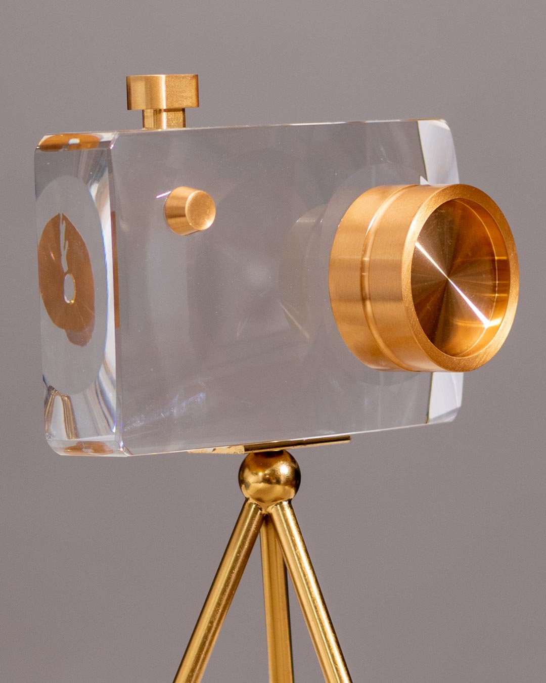 'Capture Beauty' Crystal Camera Sculpture - Large
