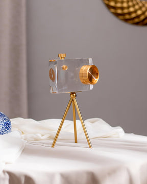 'Capture Beauty' Crystal Camera Sculpture - Small
