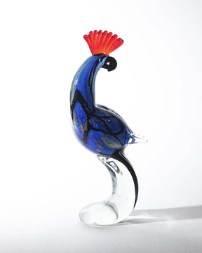 Looking Back Macaw Parrot Glass Figurine