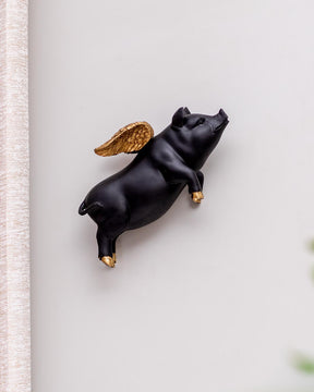 'When Pig's Fly' Wall Mounted Sculpture