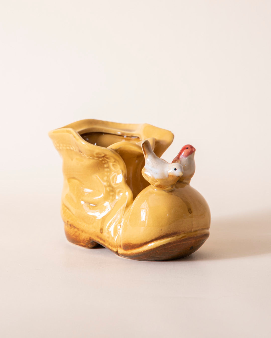 Mini Yellow Boot Tabletop Accent 