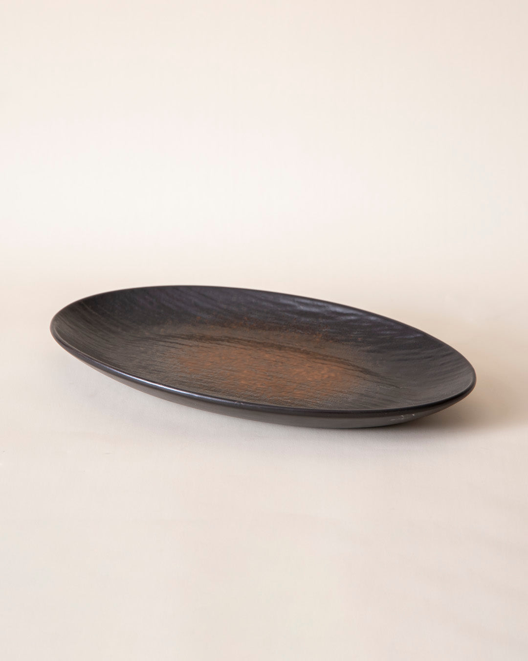 Charcoal Eclipse Ceramic Platter 